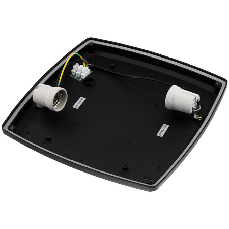 Zahradní nástěnná lampa stropní, 2x E27 čtvercové LARIS LUMILED