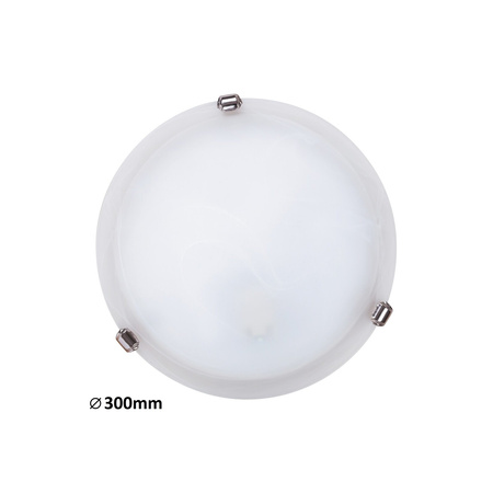 Plafond LED stropní svítidlo Povrchová montáž E27 White Classic Alabastro Rabalux