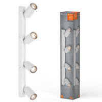 LED bodové nástěnné svítidlo se 4 body stmívání 13,6W GU10 bílé LEDVANCE