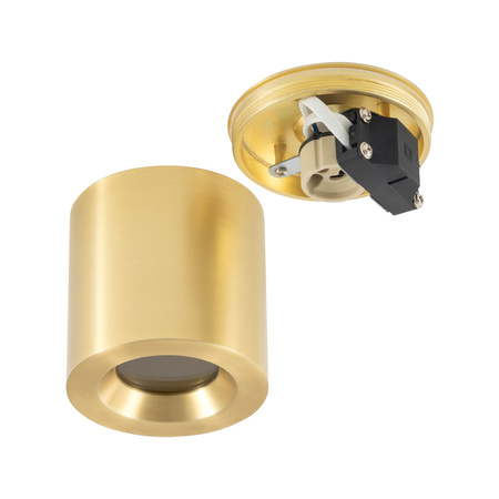 Povrchová montáž GU10 SPOT TUBA Gold Vodotěsný IP44 CEARA 10716 Nowodvorski