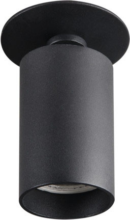 Stropní svítidlo Spot Tuba LED Halogen GU10 Adjustable Round Black Chiro Kanlux