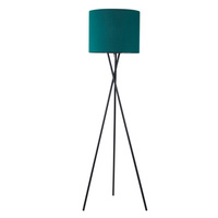 Dekorativní stojací lampa E27 zelená Tekla Sanico Goldlux
