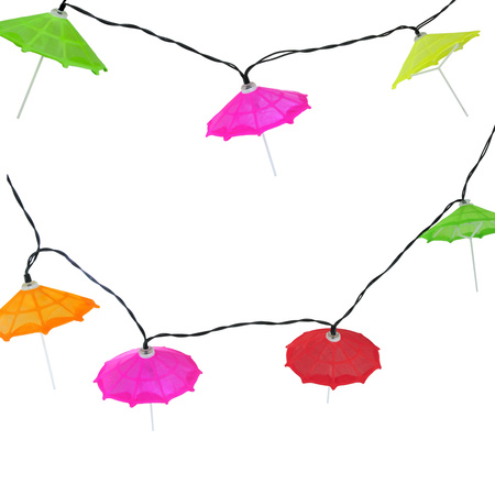 Solární LED PARASOLY zahradní girlanda 6500K vícebarevná GOLDLUX (Polux) 5901508311559