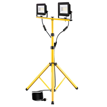 LED reflektor ZUNA2 Halogenová lampa 2x 20W 6500K na stojanu + kabel + hermetický konektor LUMILED