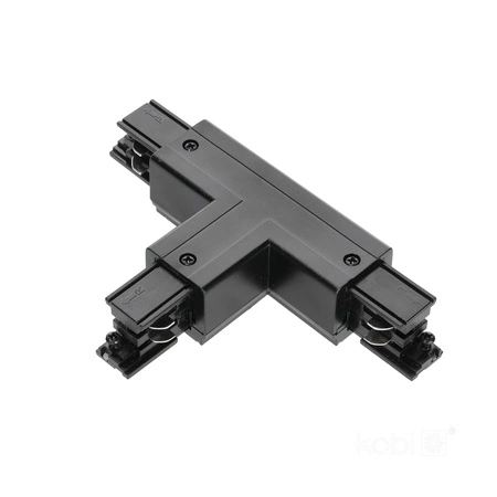 Přípojnicový spínač 3-okruhový T vnější černý Kobi