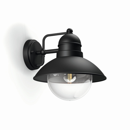 Zahradní lampa LED nástěnná lampa HOVERFLY myGarden E27 IP44 Lucerna pro Down Black PHILIPS