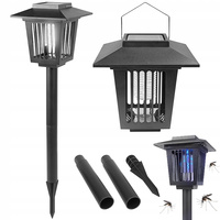 LED insekticid poháněný solární svítilnou Zahradní lampa IP44 Venkovní soumrakový senzor