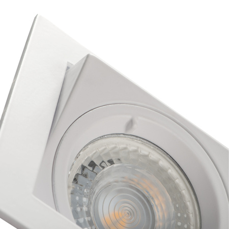 LED GU5.3 GU10 Square Chrome Alren Kanlux Nastavitelné skryté stropní halogenové bodové svítidlo