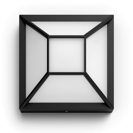 Zahradní lampa LED nástěnná lampa DROSERA myGarden 12W 2700K IP44 Strop 19cm Černobílá PHILIPS