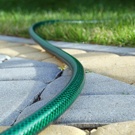 Sada zahradní hadice na vodu 3/4" 50 m, pistolový postřikovač, závitová přípojka, rychloupínací zarážka, rychloupínací 3/4" průchodka CELLFAST