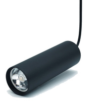 Stropní závěsná lampa 1xGU10 CIRUS SLIM převislá trubka černá 29cm