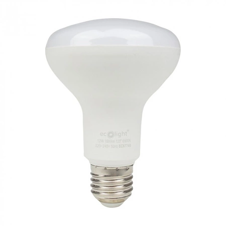 LED reflektorová žárovka R80 E27 12W 1080lm 6500K studená bílá Ecolight