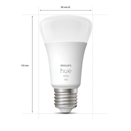 LED žárovka E27 A60 9,5W 2700K Warm PHILIPS HUE White Bluetooth Zigbee