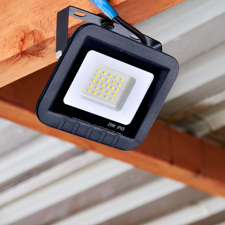 Reflektor LED 20W 1600lm 6500K 120° IP65 Black GOLDLUX (Polux)
