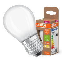 LED žárovka P45 Ball E27 3,8W = 60W 806lm 2700K Warm 300° 213lm/W CLASSIC ENERGETIC EFFICIENCY Osram