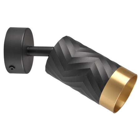 Nástěnné a stropní bodové svítidlo GU10 Black Gold ARRAS Sanico Goldlux