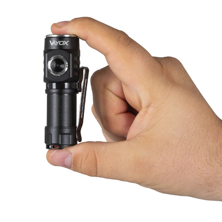 LED čelovka kapesní svítilna USB dobíjecí ruční 500lm VA0033 VAYOX