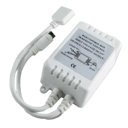 RGB IR LED páskový ovladač 44 tlačítek 6A 72W + dálkový ovladač