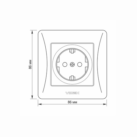 Kontaktní 16A zásuvka pod omítku Bílá BINERA VIDEX