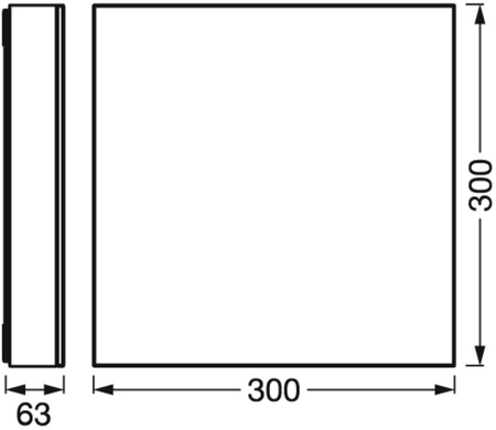 Přisazený LED panel 21W 850lm SMART+ WiFi CCT Stmívatelný 30x30cm Čtvercový PLANON Bezrámový LEDVANCE