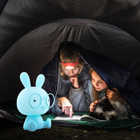 Dekorativní LED KING 2,5W teplé modré dětské noční světlo GOLDLUX (Polux) + kabel USB-C