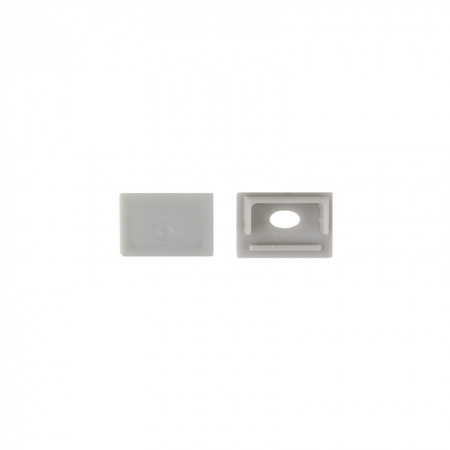 Hliníkový LED profil pro sádrokarton REGIPS široký zapuštěný pod omítku eloxovaný 1m s mléčným difuzorem pro LED pásky + krytky Ecolight řady GPS