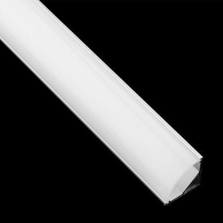 Rohový Hliníkový Profil pro LED KM55, Stříbrný 1m LUMILED