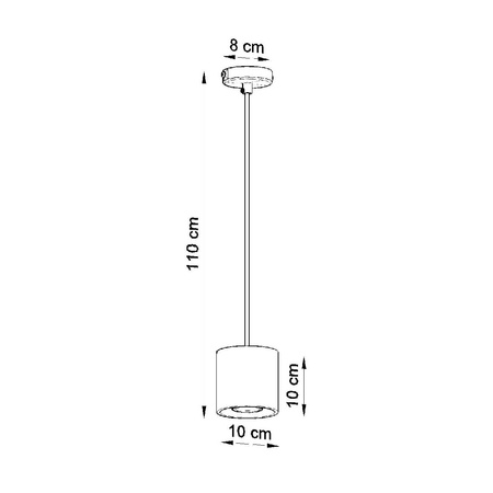 ORBIS GU10 závěsné LED stropní svítidlo bílé SOLLUX
