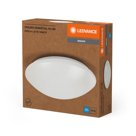 Stropní svítidlo LED Plafond s povrchovou montáží 24W 1920lm 6500K studená bílá 40cm Essentials Ledvance