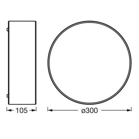 Stropní svítidlo Plafond E27 béžová 30cm Orbis Ledvance