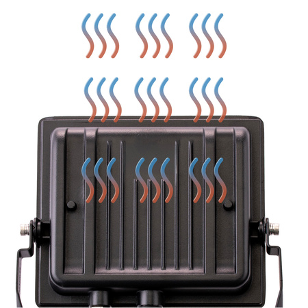 LED Reflektor 50W, 4500lm 4000K IP65 Černá ZUNA2 LUMILED