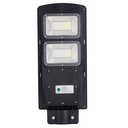 Reflektor LED 168-650lm 6000K IP65 6W Solar Black se senzorem pohybu a soumraku + dálkové ovládání STREET-6 GOLDLUX (Polux)