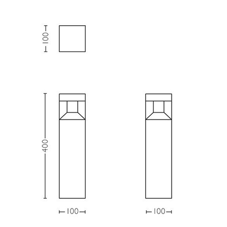 Venkovní LED zahradní svítidlo PARTERRE myGarden 8W 2700K IP44 Tyč 40cm Černá PHILIPS
