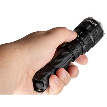 Taktická ruční svítilna Výkonná tříbarevná svítilna SST40 1500lm řady Pro VA0099 Vayox