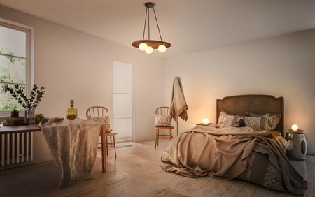 Dekor G9 Brown Clay Dekor Stropní závěsná lampa Ledvance