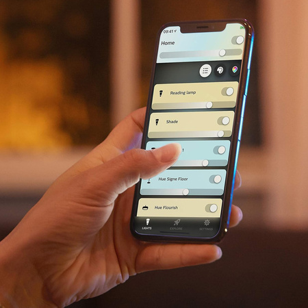LED BEING Stropní plafon černý 22,5W CCT PHILIPS HUE Bluetooth Zigbee + stmívač