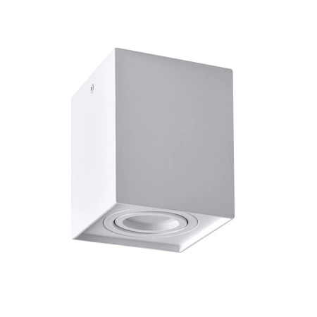 Stropní přisazené svítidlo Hadar Q1 1xGU10. pojízdné. čtvercové. bílé