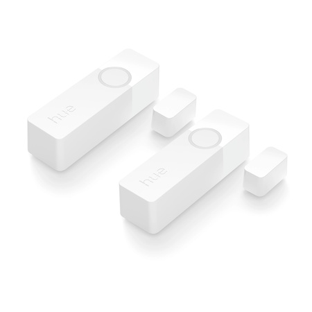 2x Kontaktní senzor otevření/zavření dveří Bezdrátový inteligentní kontaktní senzor oken PHILIPS HUE Zigbee, bílý