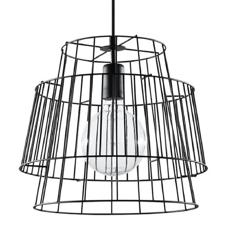 Stropní závěsné svítidlo SOLLUX LED GATE E27 Overhang Black Wire