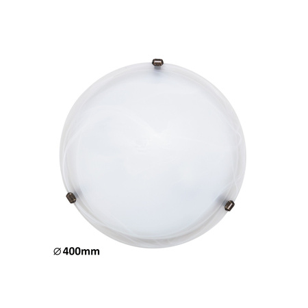Plafond LED stropní svítidlo Povrchová montáž 2x E27 White Classic Alabastro Rabalux