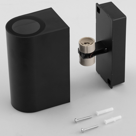 Zahradní nástěnná lampa 2x GU10, Černá ALLIUM LUMILED