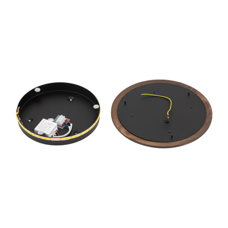 Nástěnné svítidlo LED 10W 130lm 3000K teplá hnědá Skandinávský RING TIMBER LED M 11290 Nowodvorski