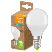 LED žárovka kulová E14 P45 4,9W = 40W 470lm 4000K neutrální 200° Ledvance