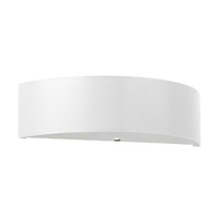 LED SKALA 2xE27 Nástěnné svítidlo Semi-circular white SOLLUX