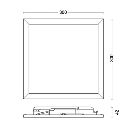 Panelová LED lampa pro povrchovou montáž TOUCH 12W 2700K 30cm stmívatelná bílá PHILIPS