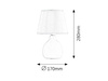 Stolní noční lampa E14 krémová Classic Ingrid 4475 Rabalux