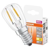 LED žárovka E14 T26 1,6W = 5W 50lm 2400K Warm 320° Filament OSRAM Parathom