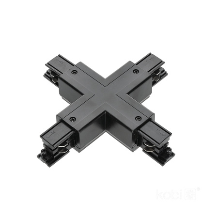 Přípojnicový spínač 3-vodičový X venkovní černý Kobi