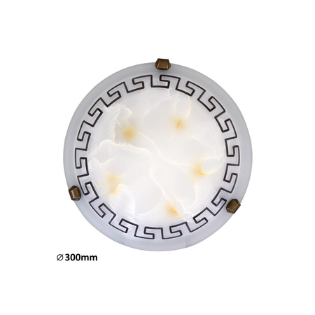 Plafond LED stropní svítidlo Povrchová montáž E27 White Classic Etrusco Rabalux