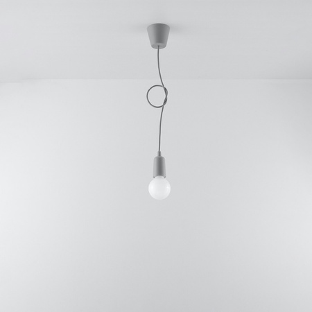 Stropní závěsné svítidlo LED SOLLUX DIEGO E27 Overhang Grey